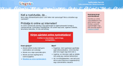 Desktop Screenshot of lingvico.hu